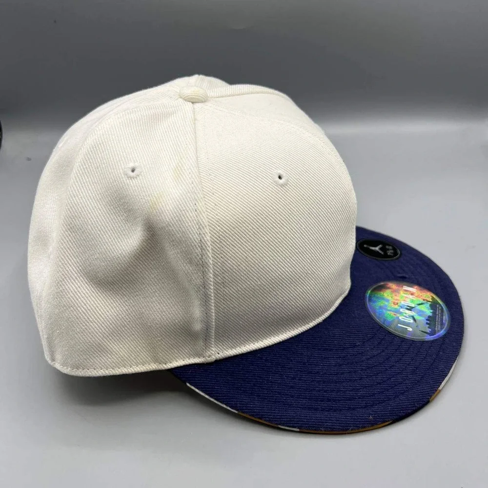 Air Jordan 23 Hat Men‎ 7 3/8 White Blue Embroidered Jumpman Fitted Cap